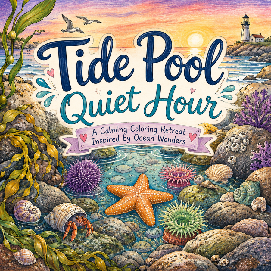 Tide Pool Quiet Hour coloring book cover